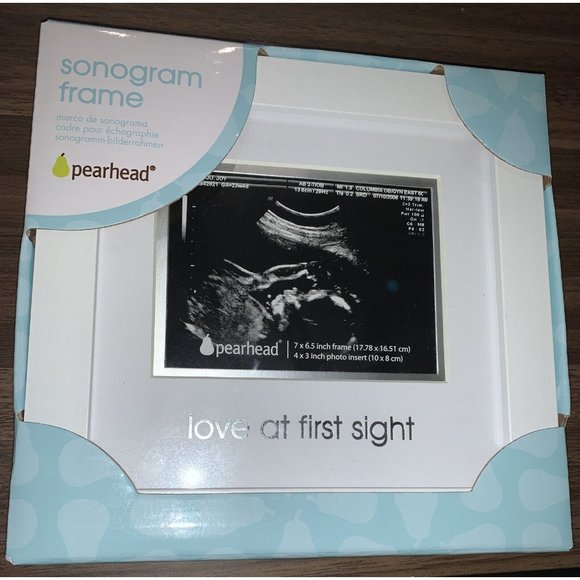 NEW  Pearhead   Love at First Sight Sonogram Picture Frame  Baby Ultrasound - Picture 1 of 4